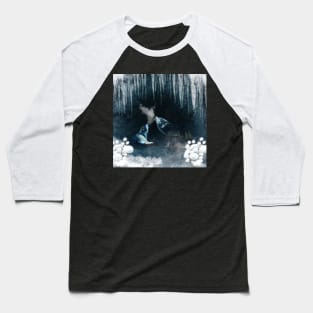 Awesome wolves in the winter landscape Baseball T-Shirt